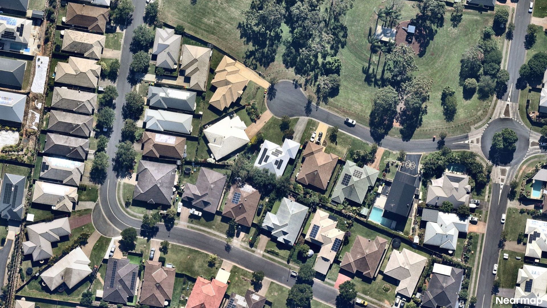 Vertical aerial view