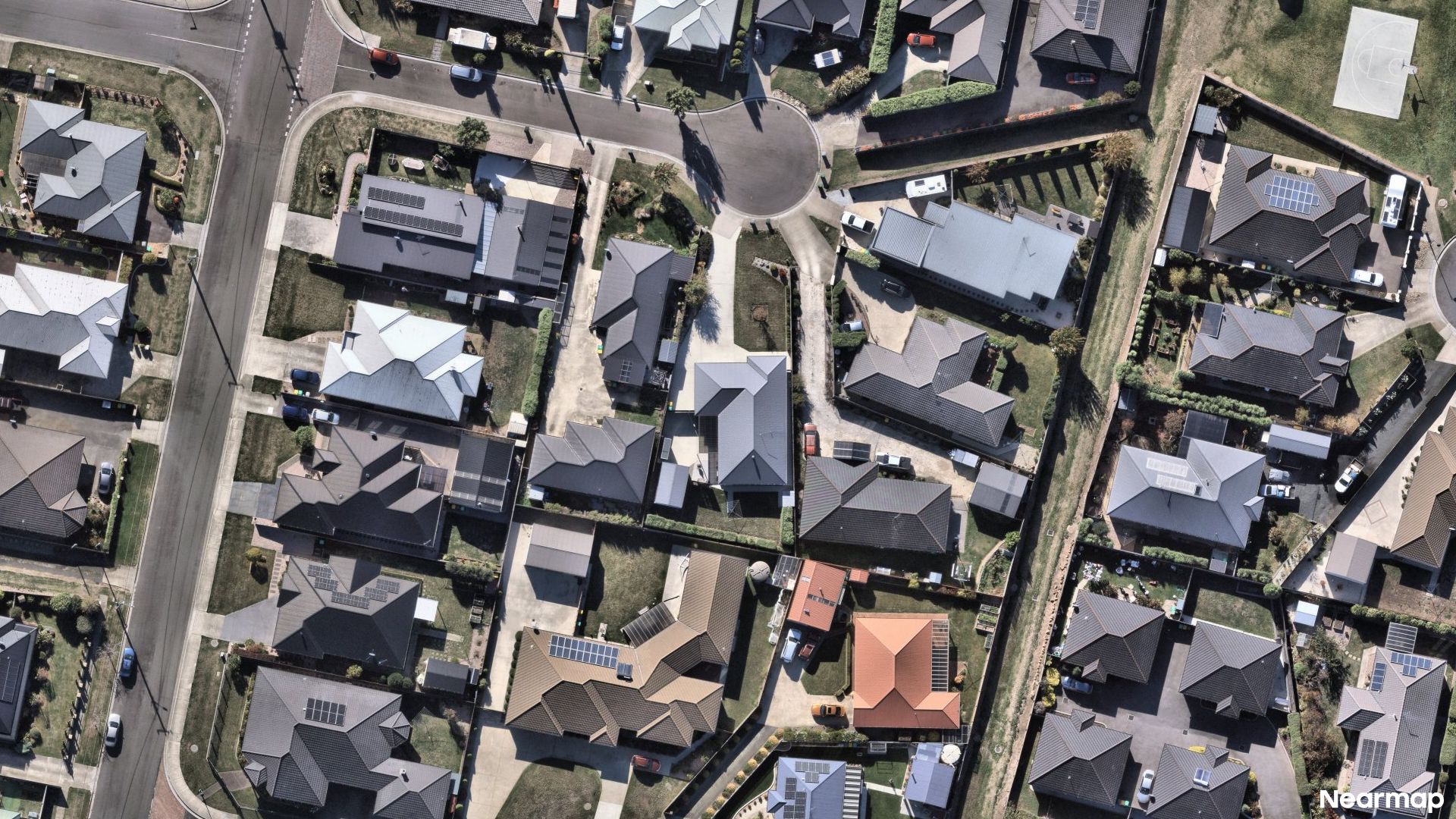 Vertical aerial view
