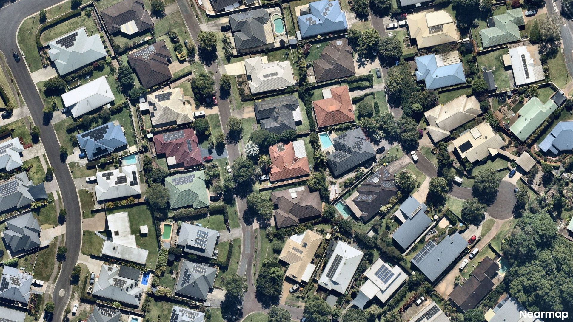 Vertical aerial view