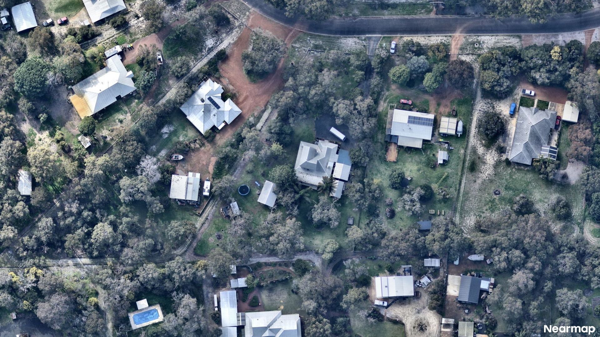 Vertical aerial view