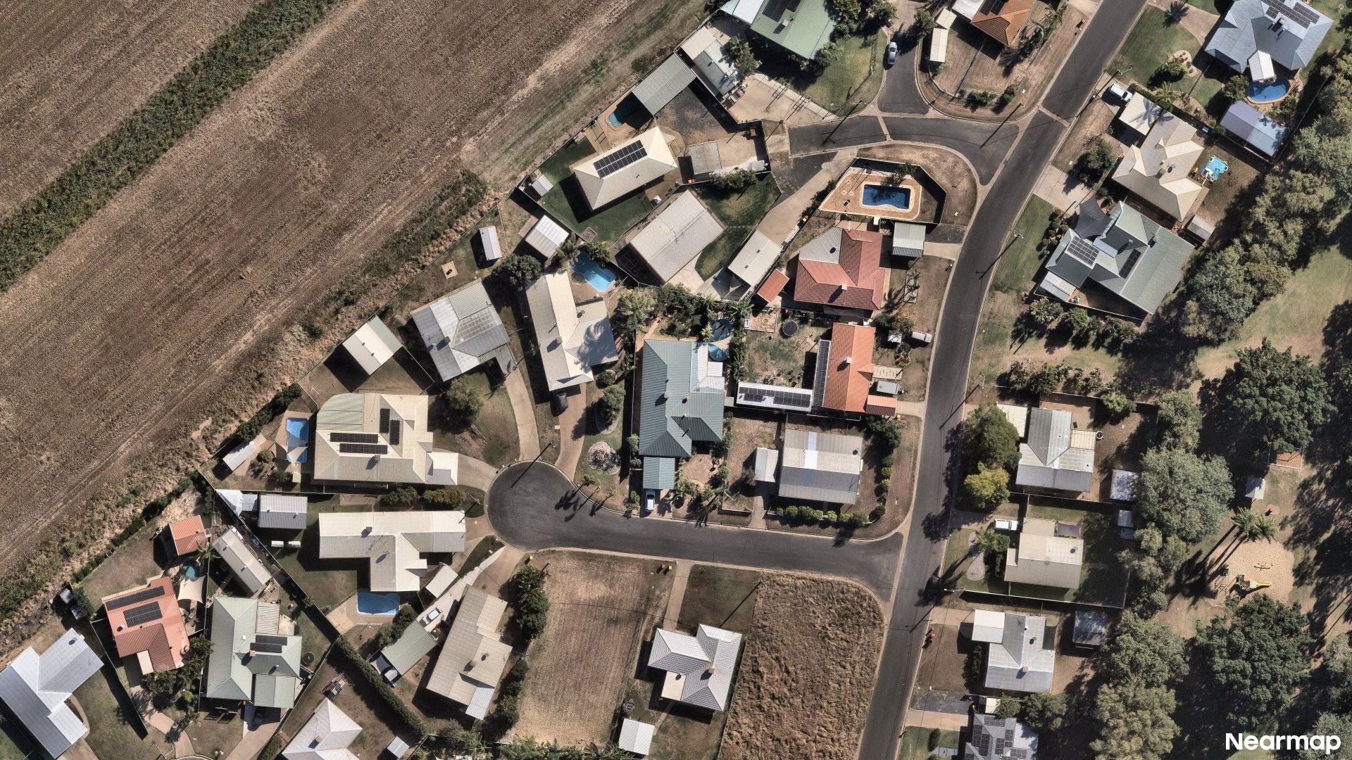 Vertical aerial view