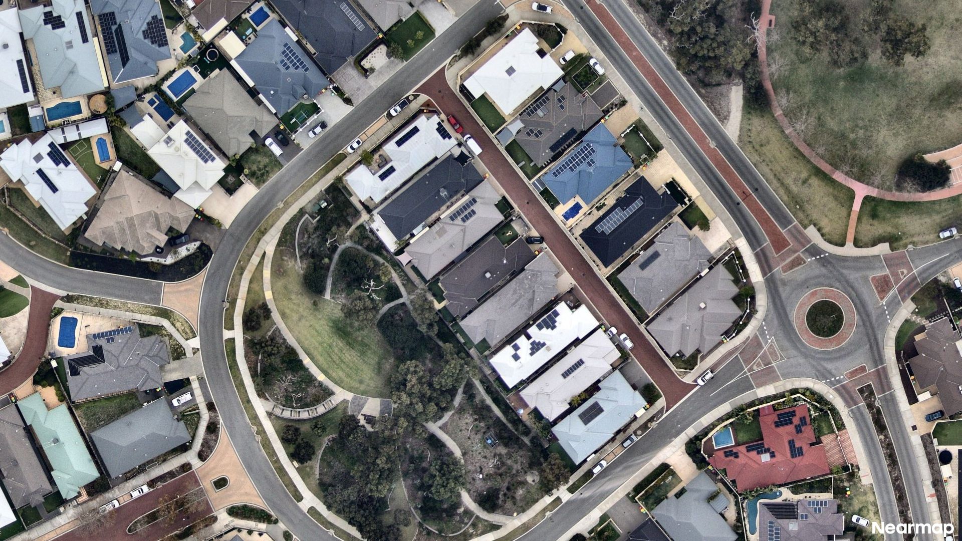 Vertical aerial view