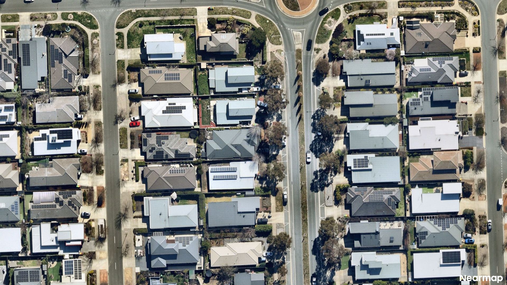 Vertical aerial view