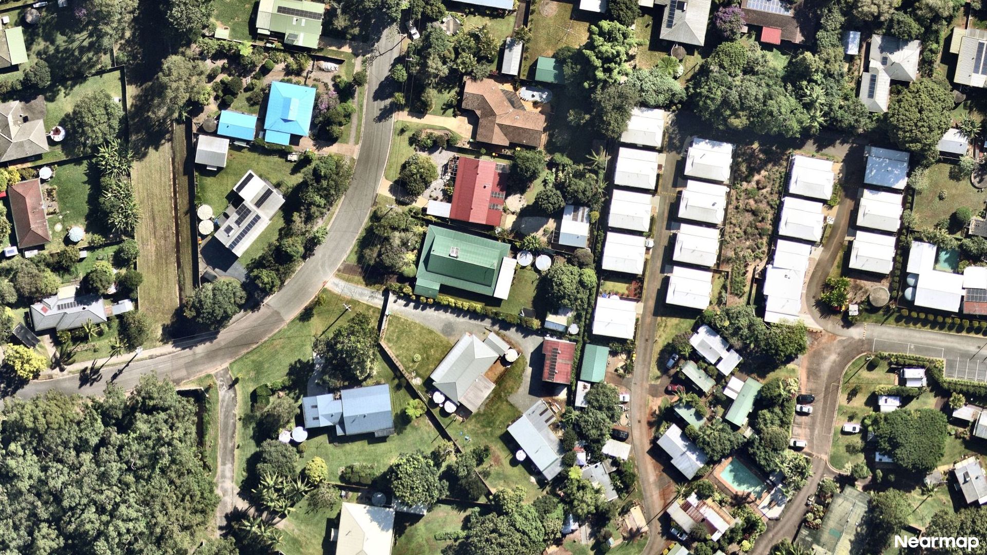 Vertical aerial view