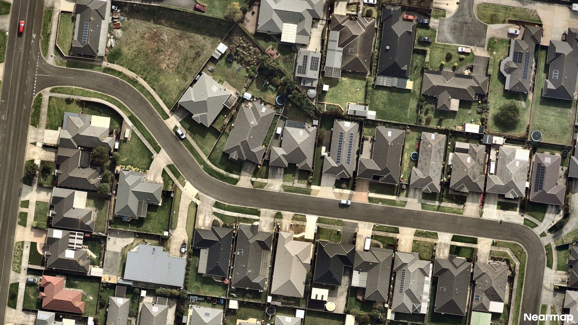 Vertical aerial view