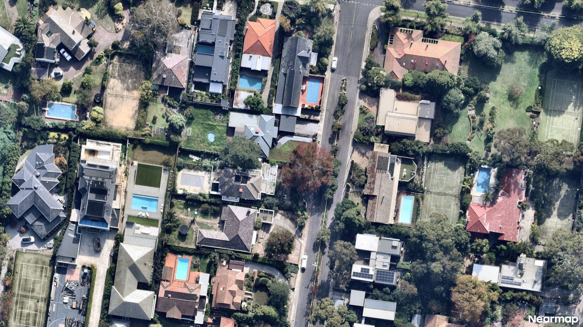 Vertical aerial view