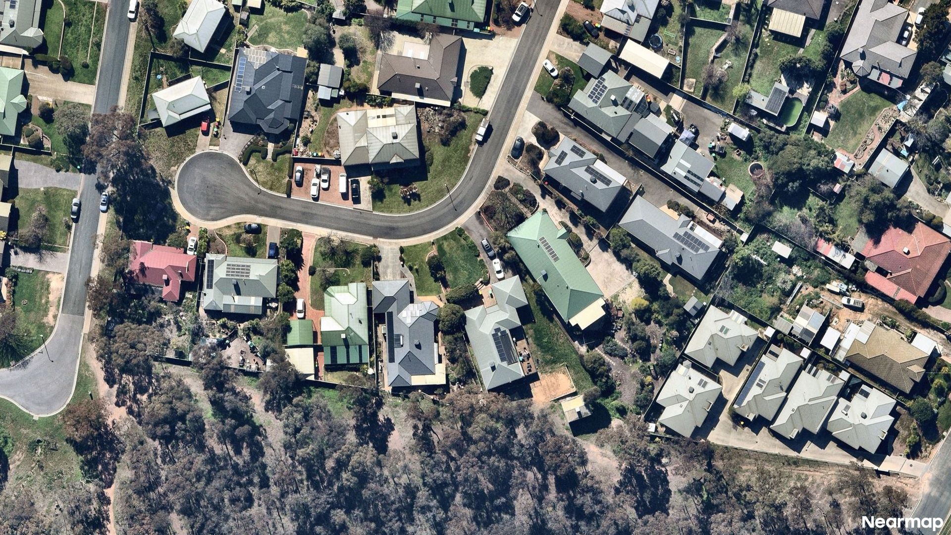 Vertical aerial view