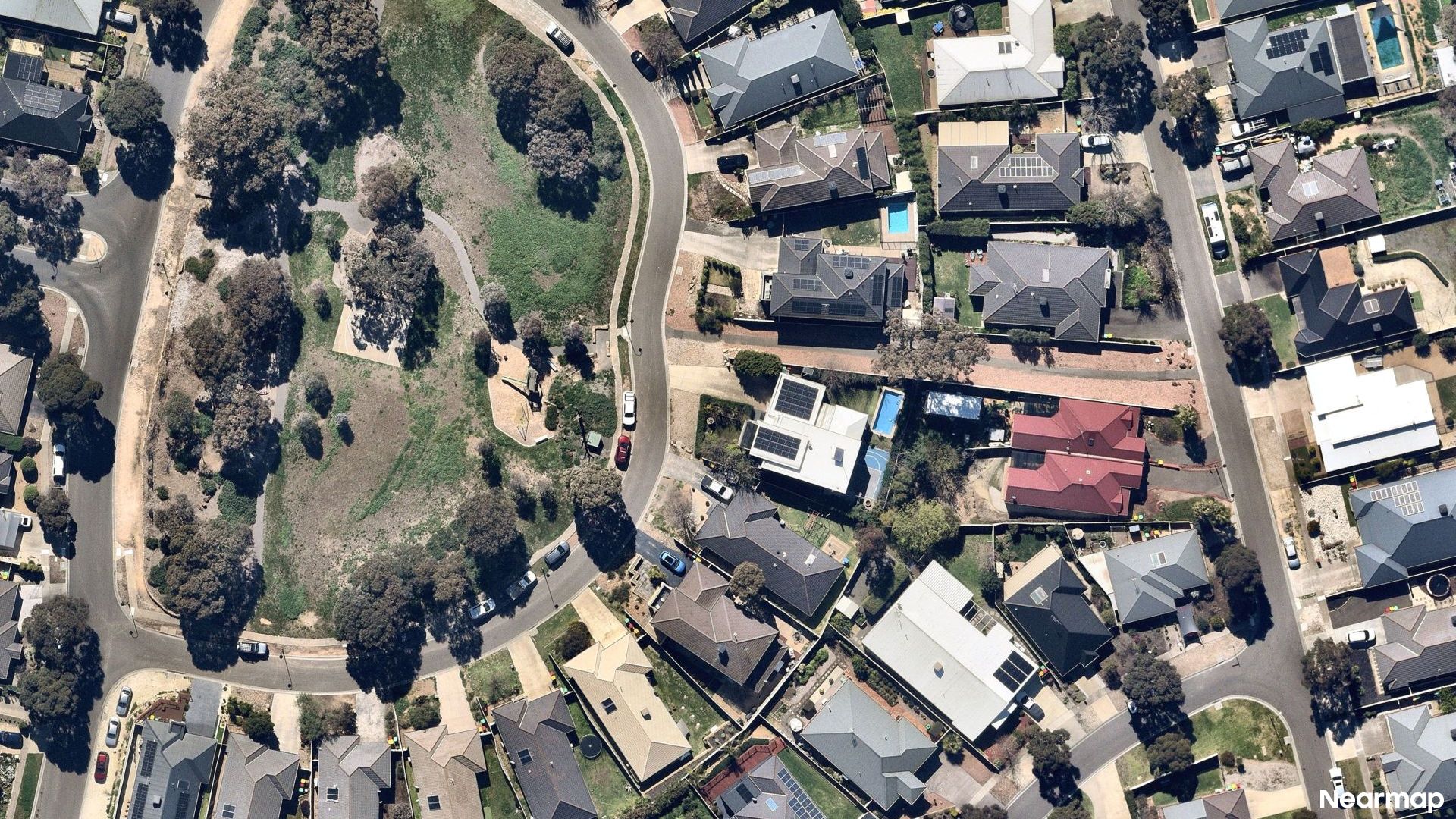 Vertical aerial view