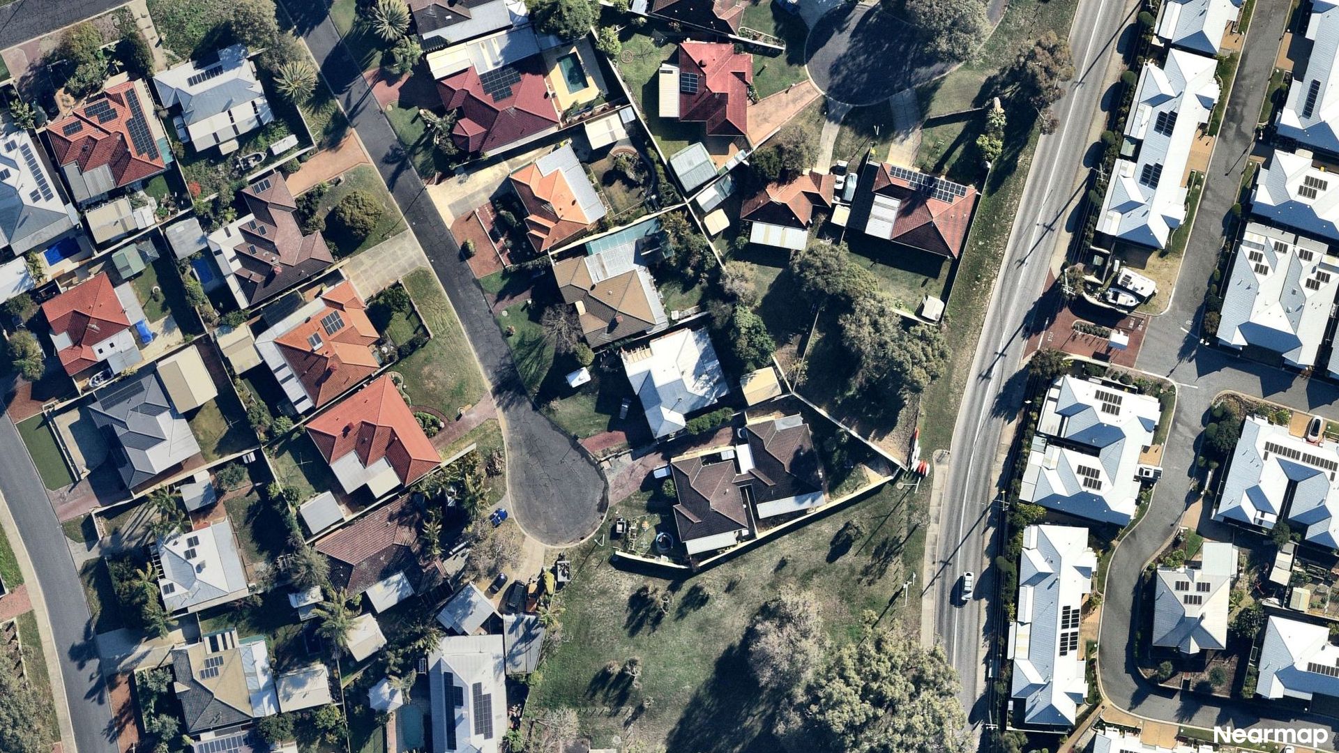 Vertical aerial view