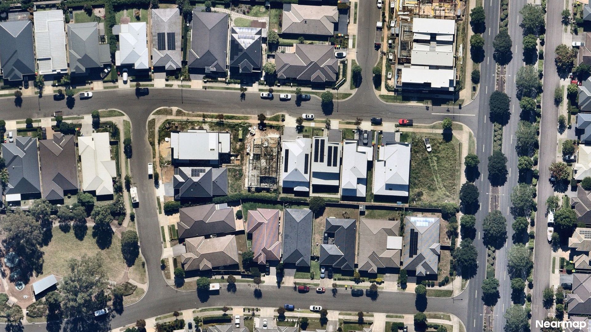 Vertical aerial view