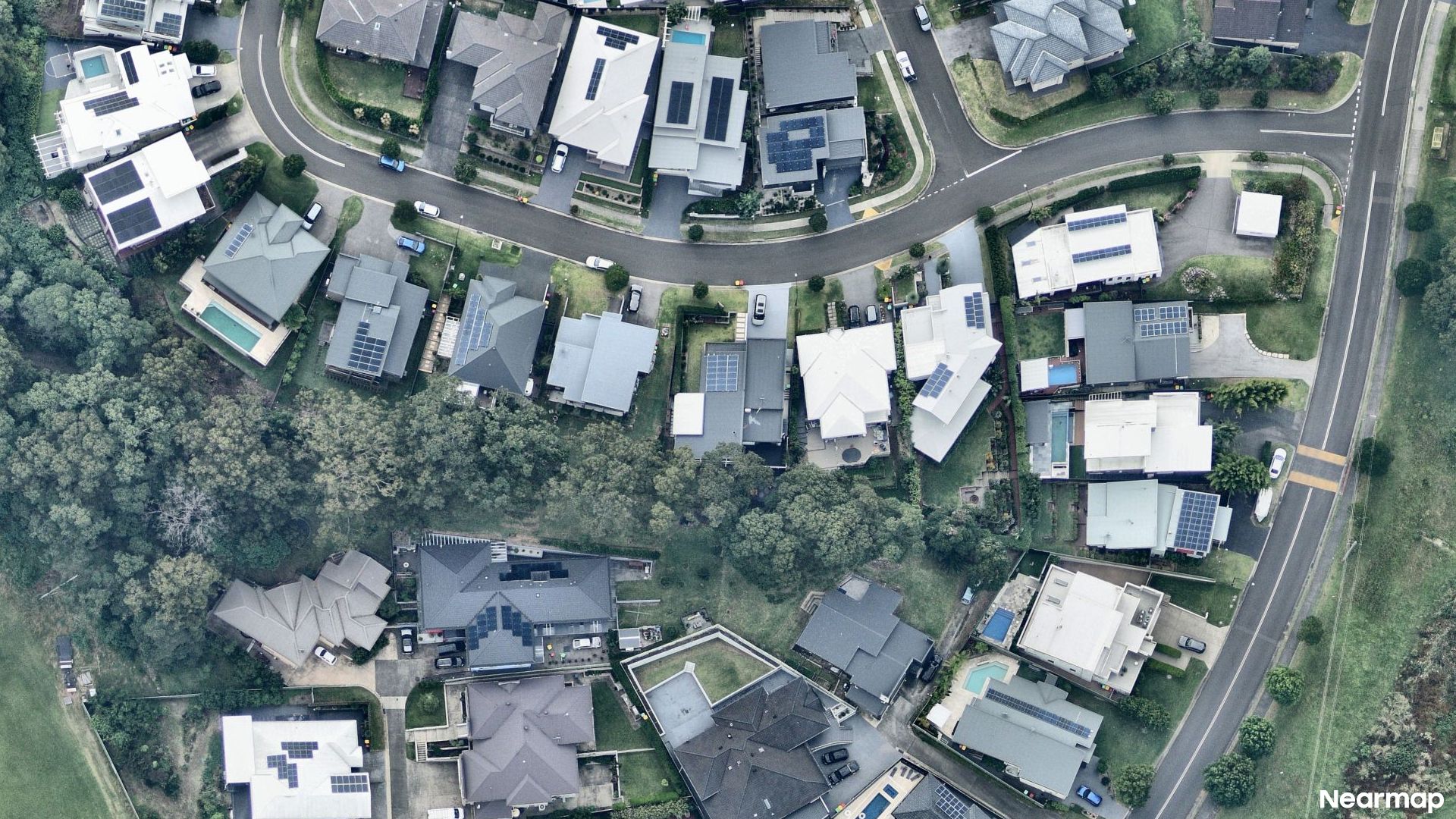 Vertical aerial view