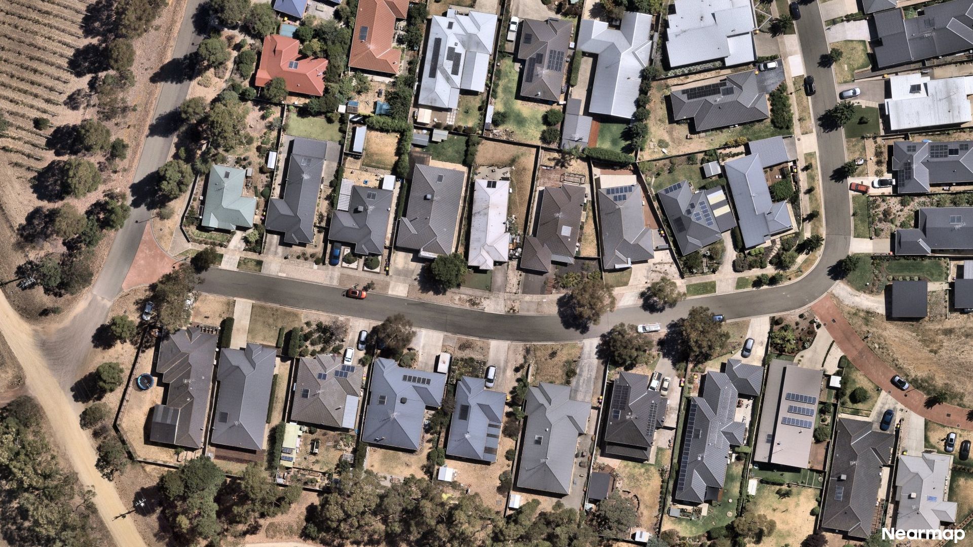 Vertical aerial view