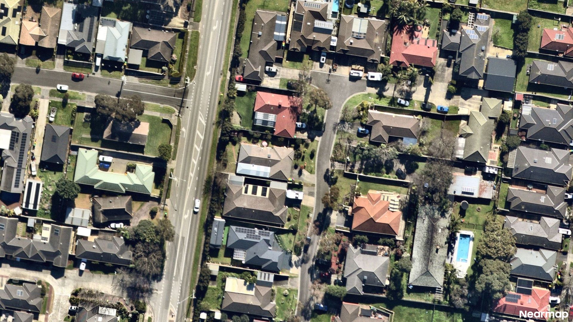 Vertical aerial view