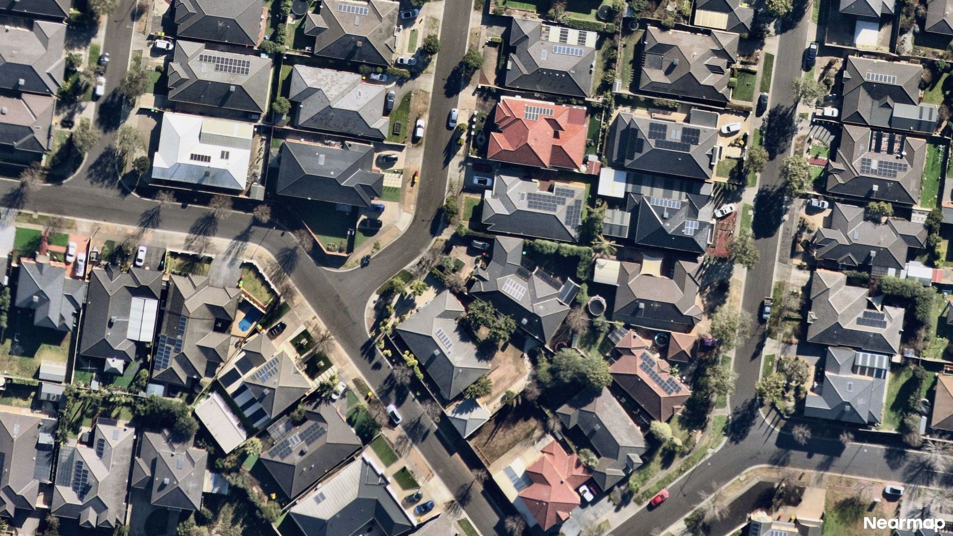 Vertical aerial view