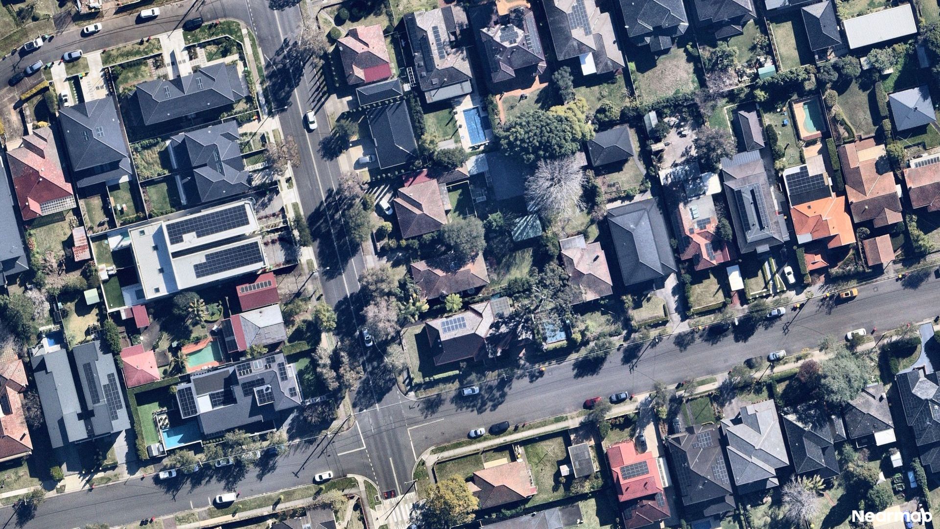 Vertical aerial view