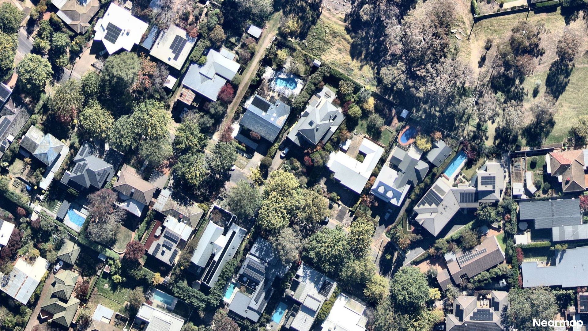 Vertical aerial view