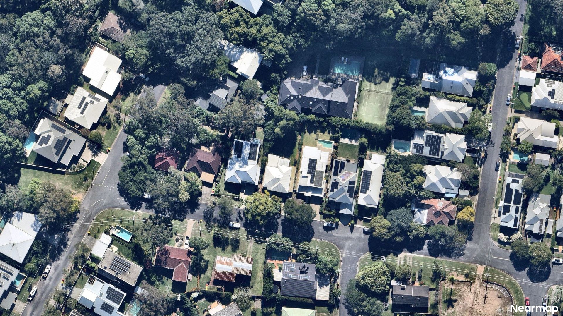 Vertical aerial view