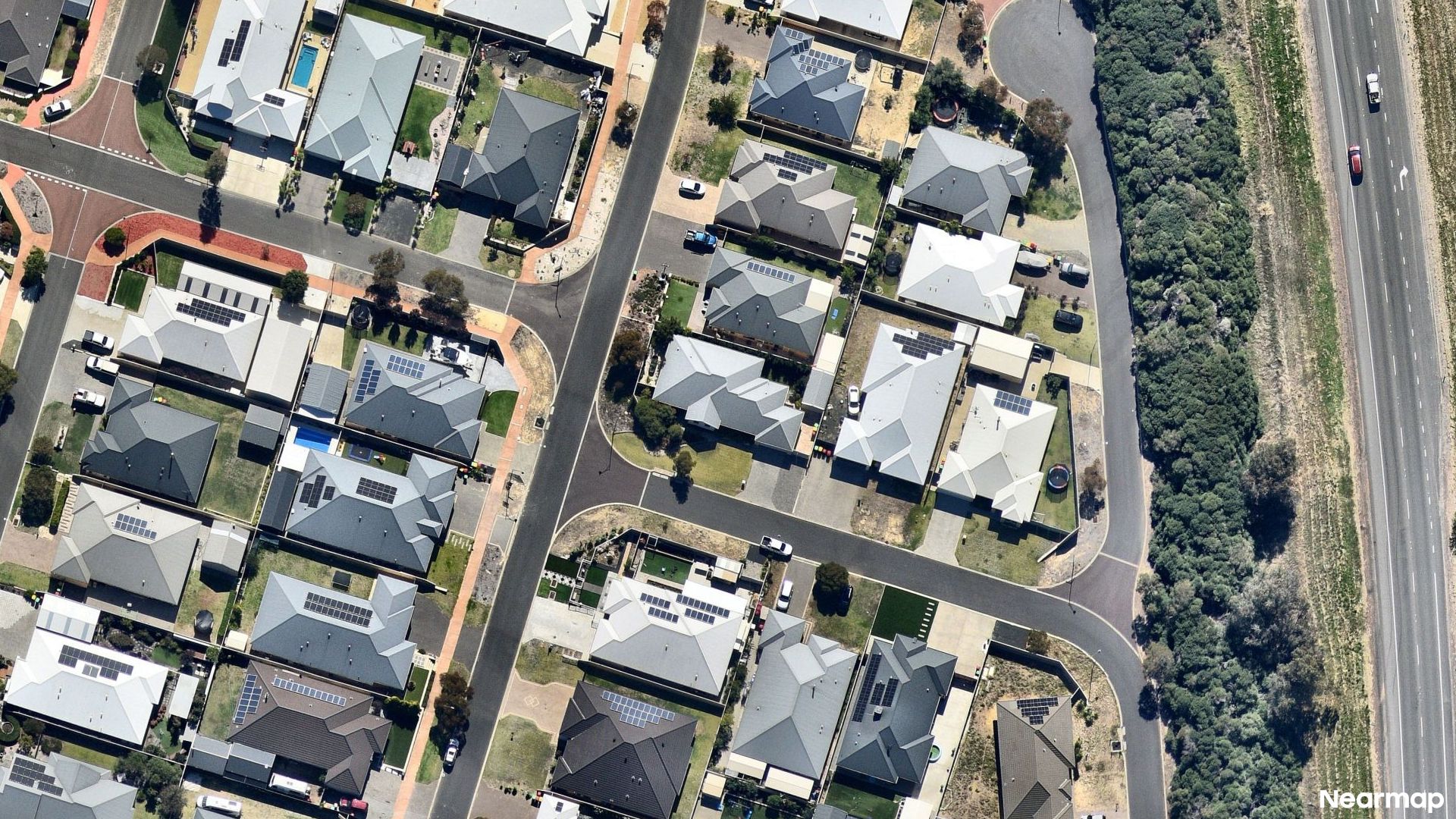 Vertical aerial view