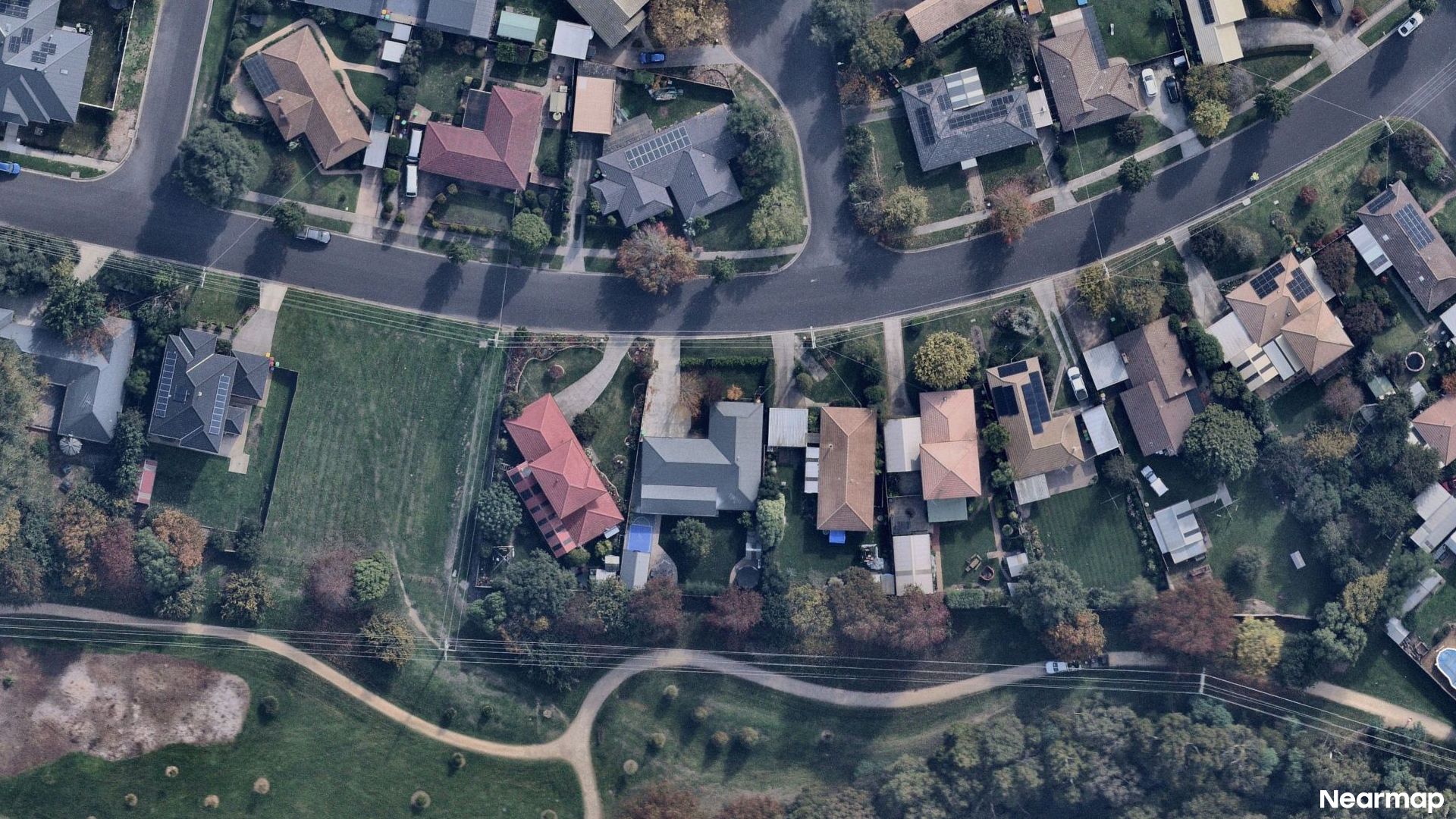 Vertical aerial view