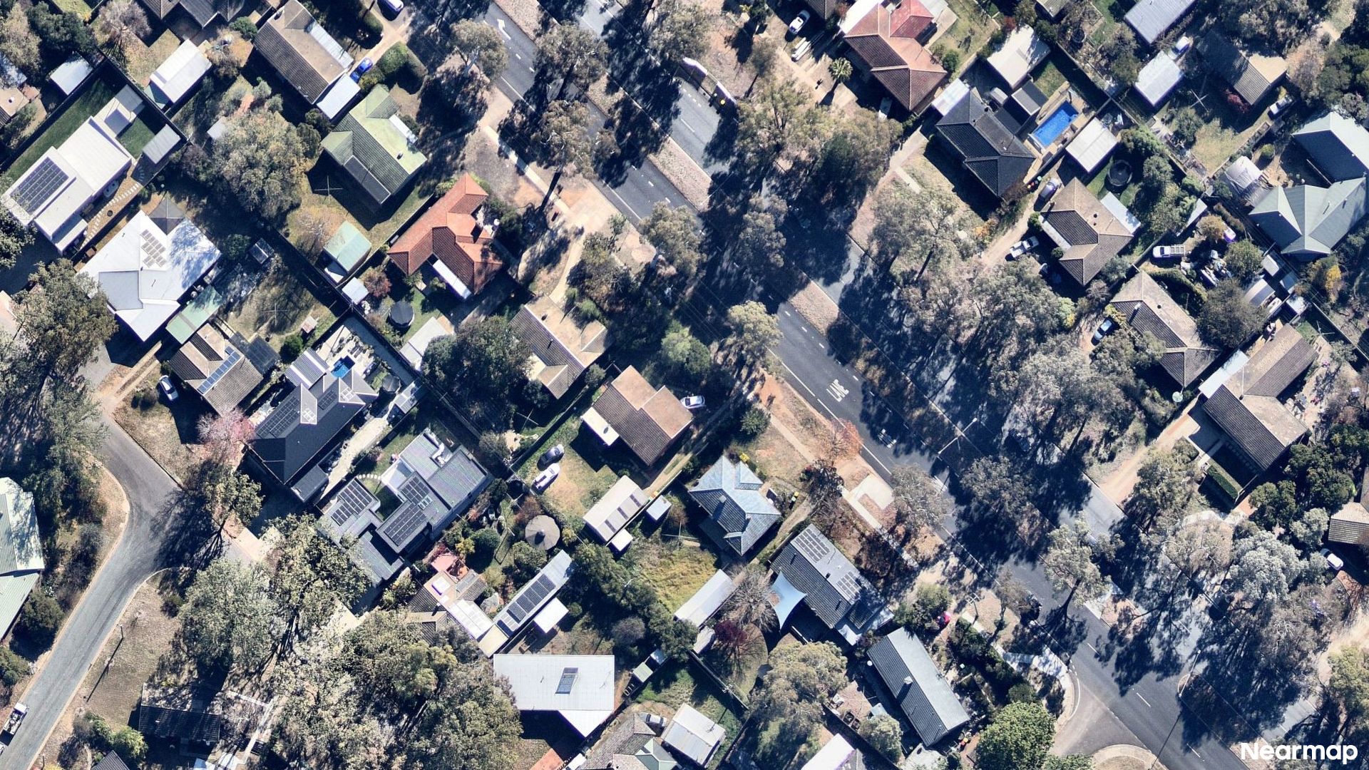 Vertical aerial view