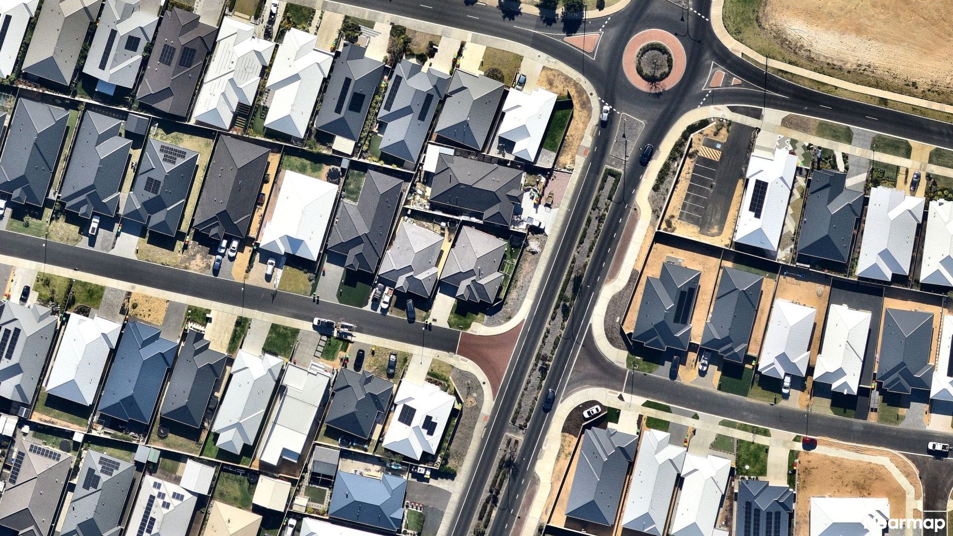 Vertical aerial view