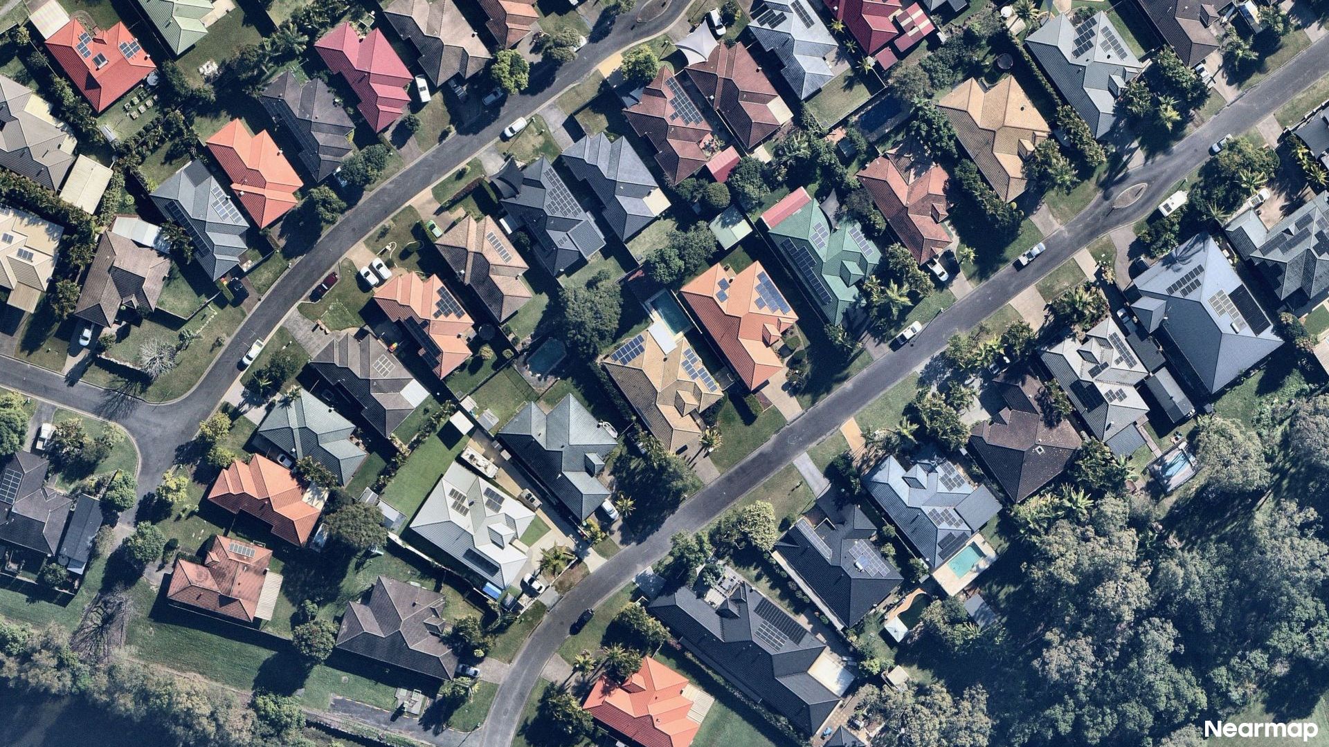 Vertical aerial view