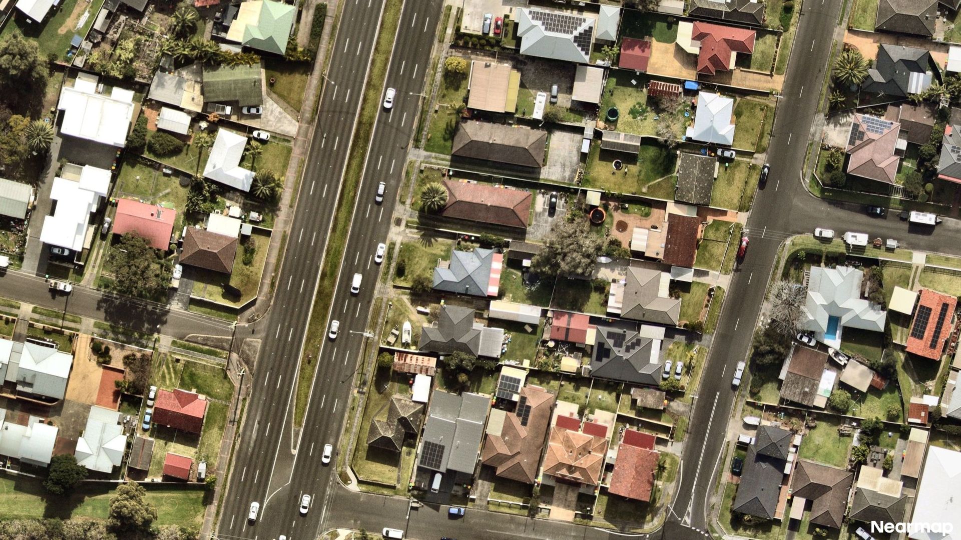 Vertical aerial view