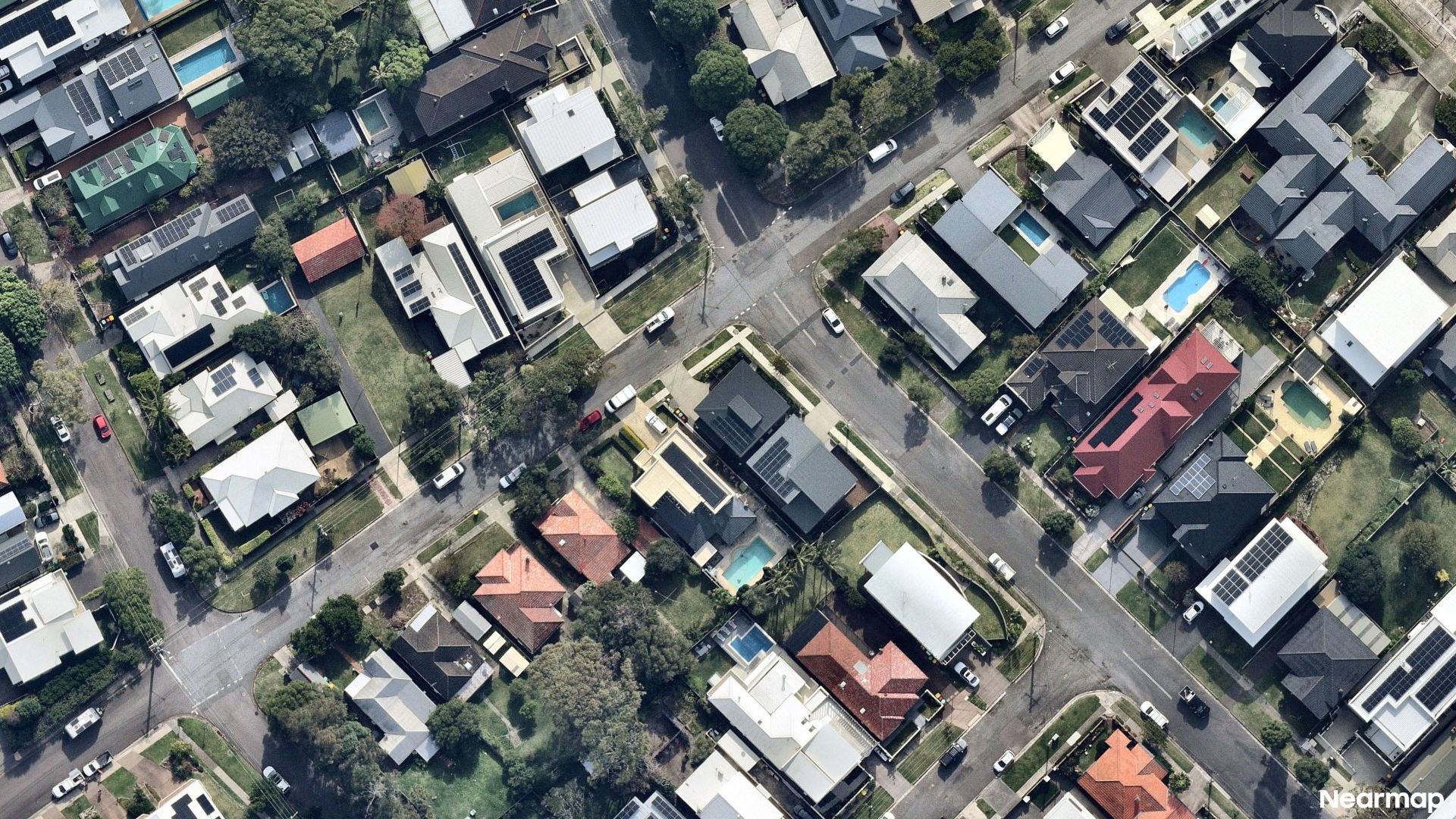 Vertical aerial view