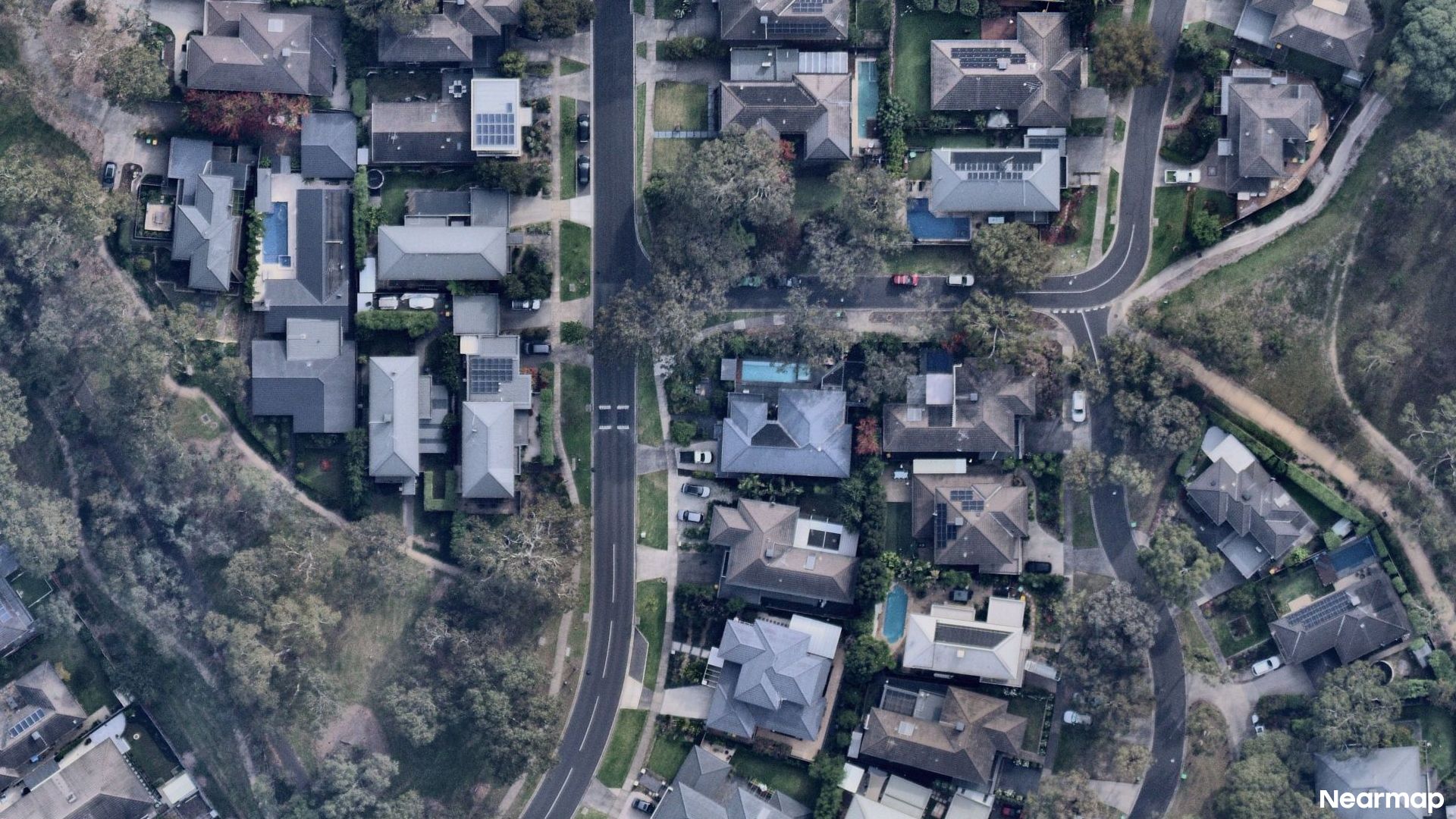 Vertical aerial view