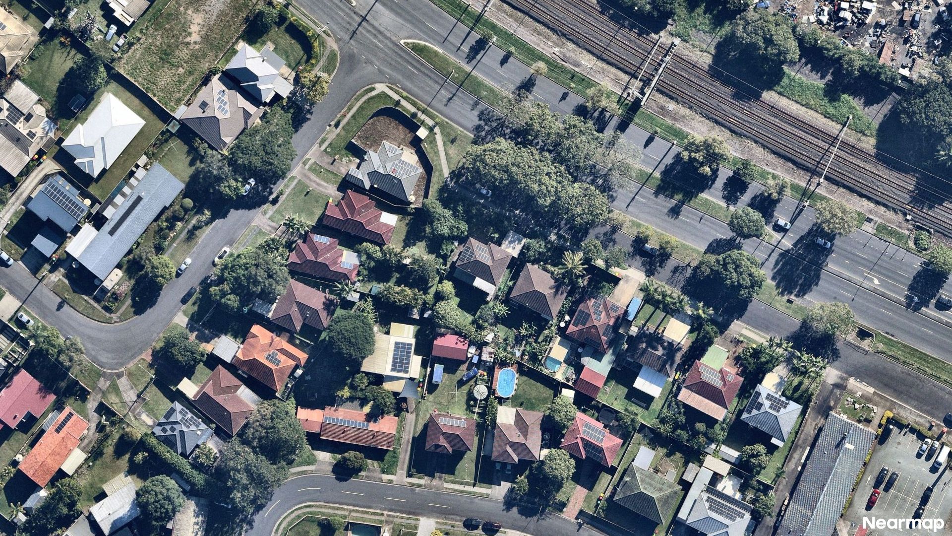 Vertical aerial view