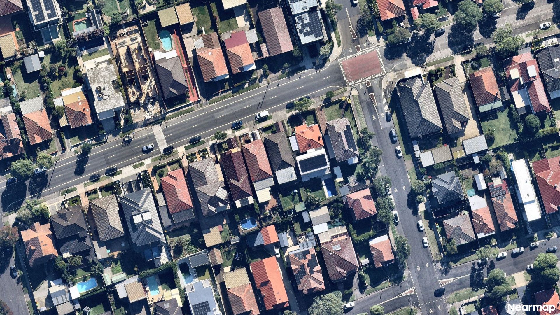 Vertical aerial view