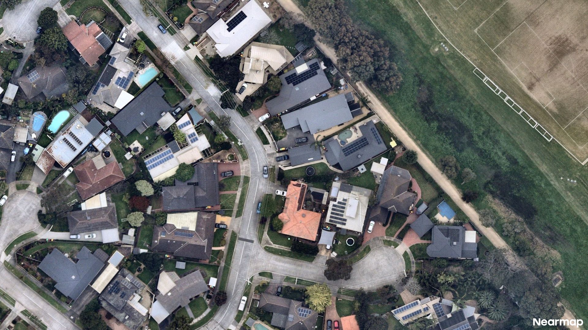 Vertical aerial view