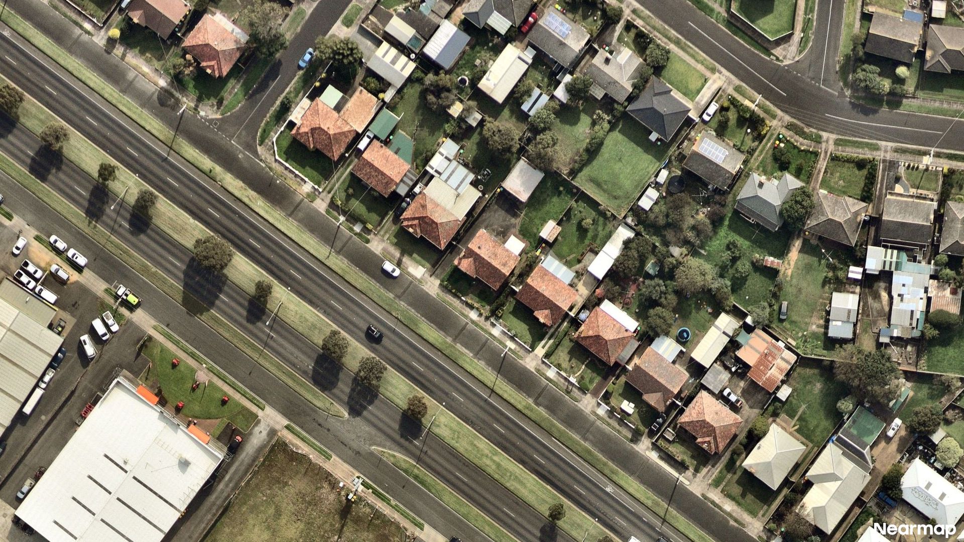 Vertical aerial view
