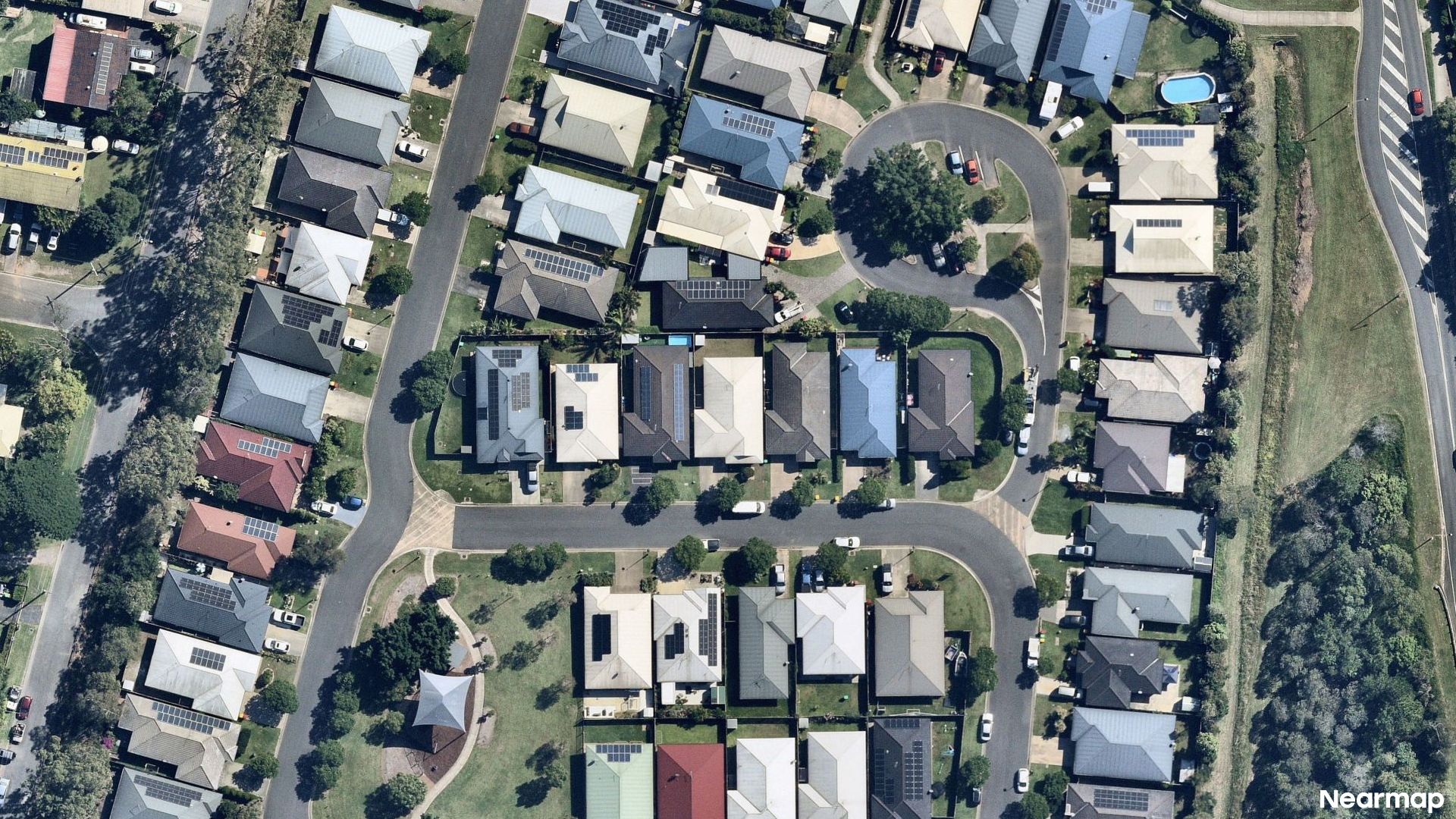 Vertical aerial view
