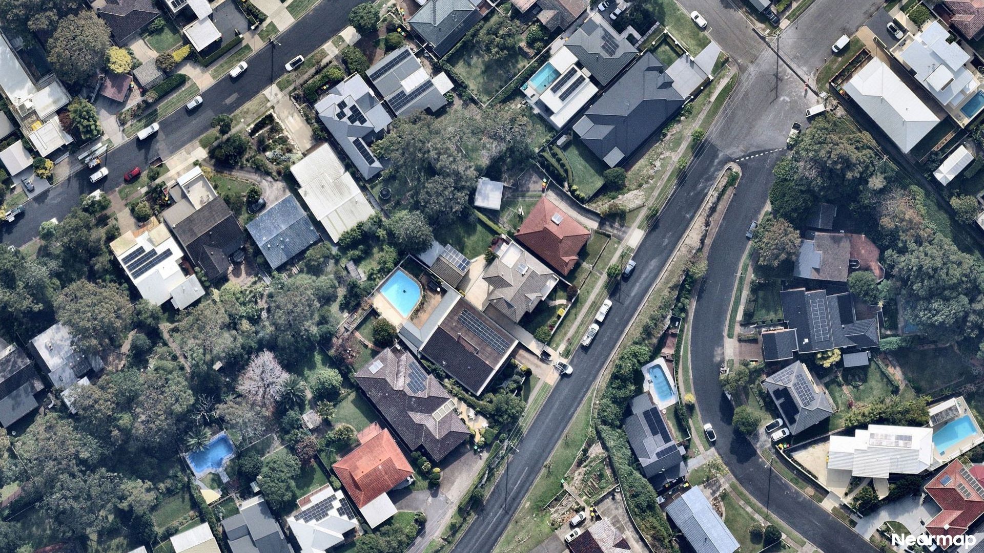 Vertical aerial view