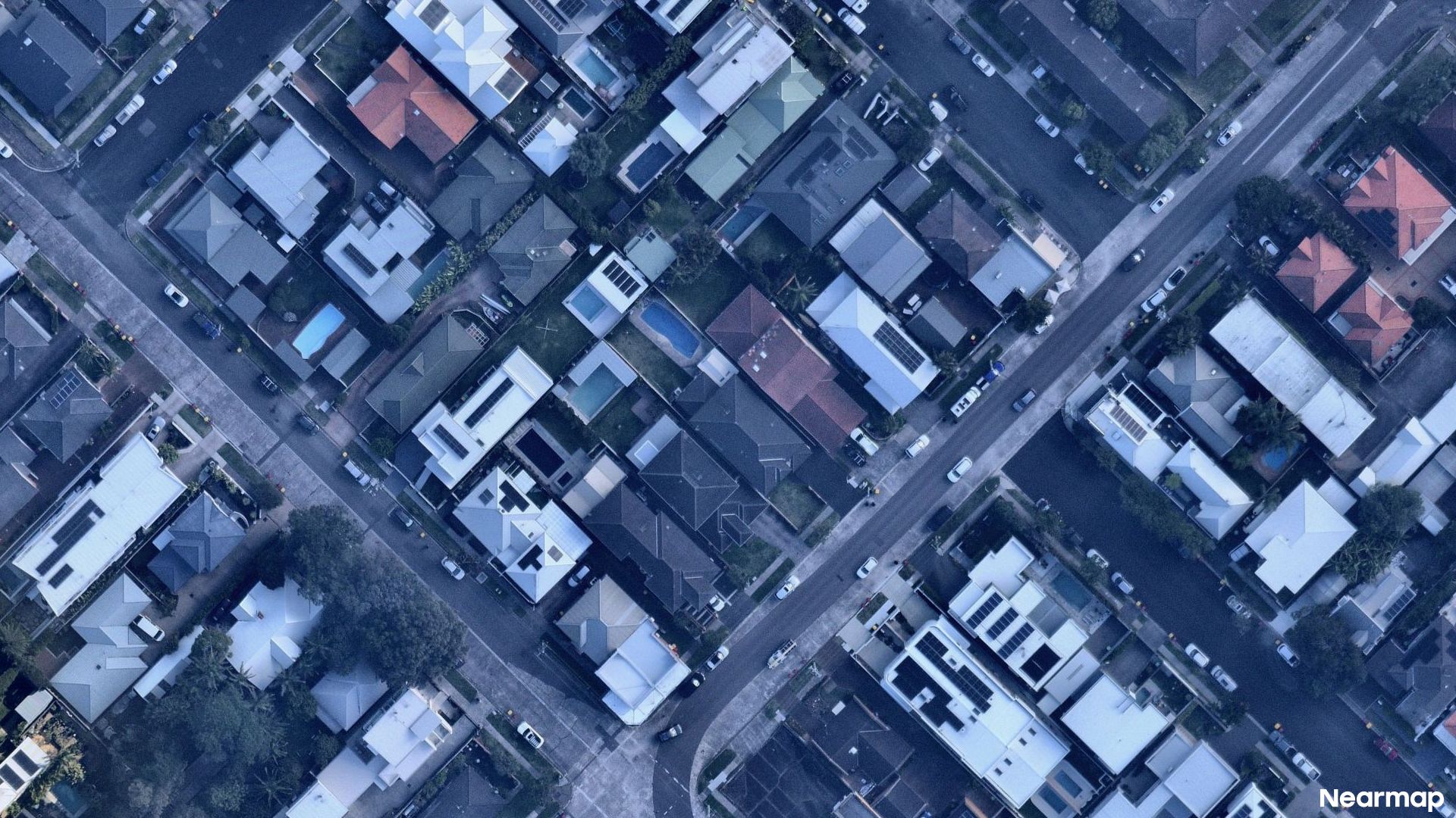 Vertical aerial view