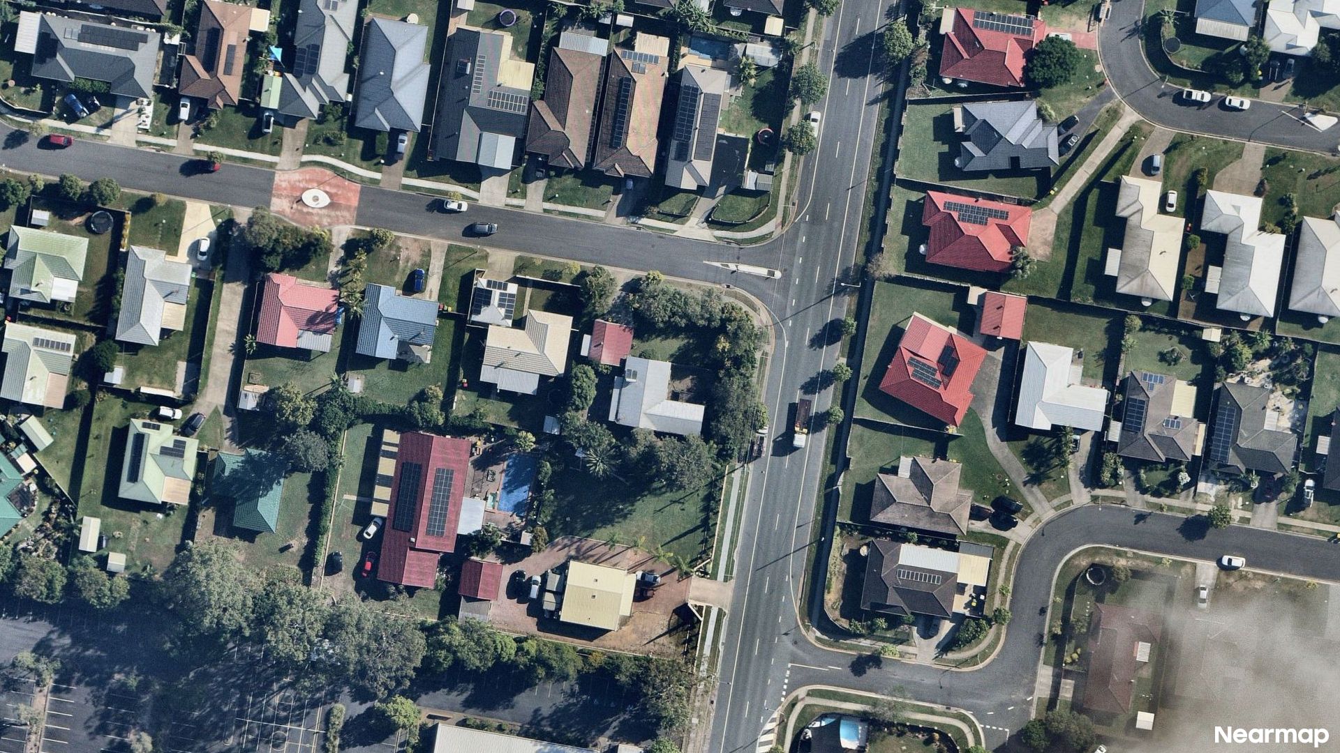 Vertical aerial view
