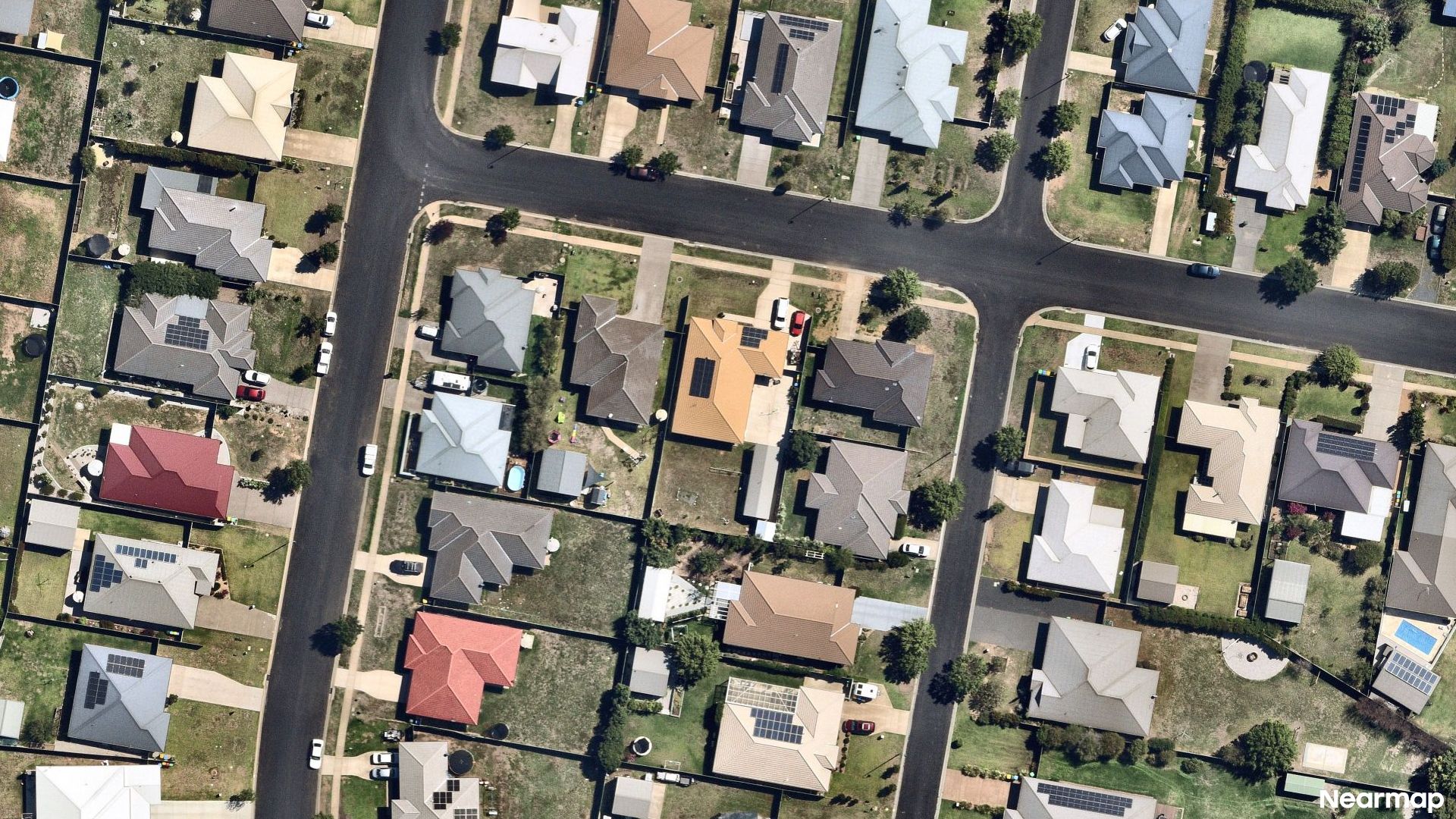 Vertical aerial view