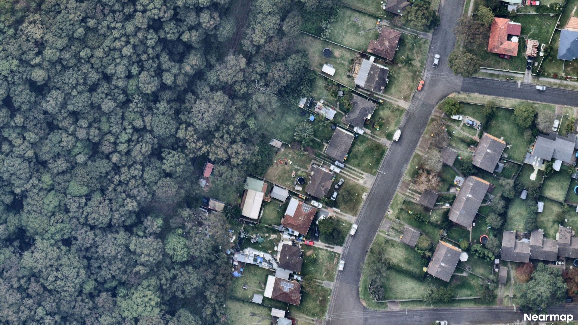 Vertical aerial view