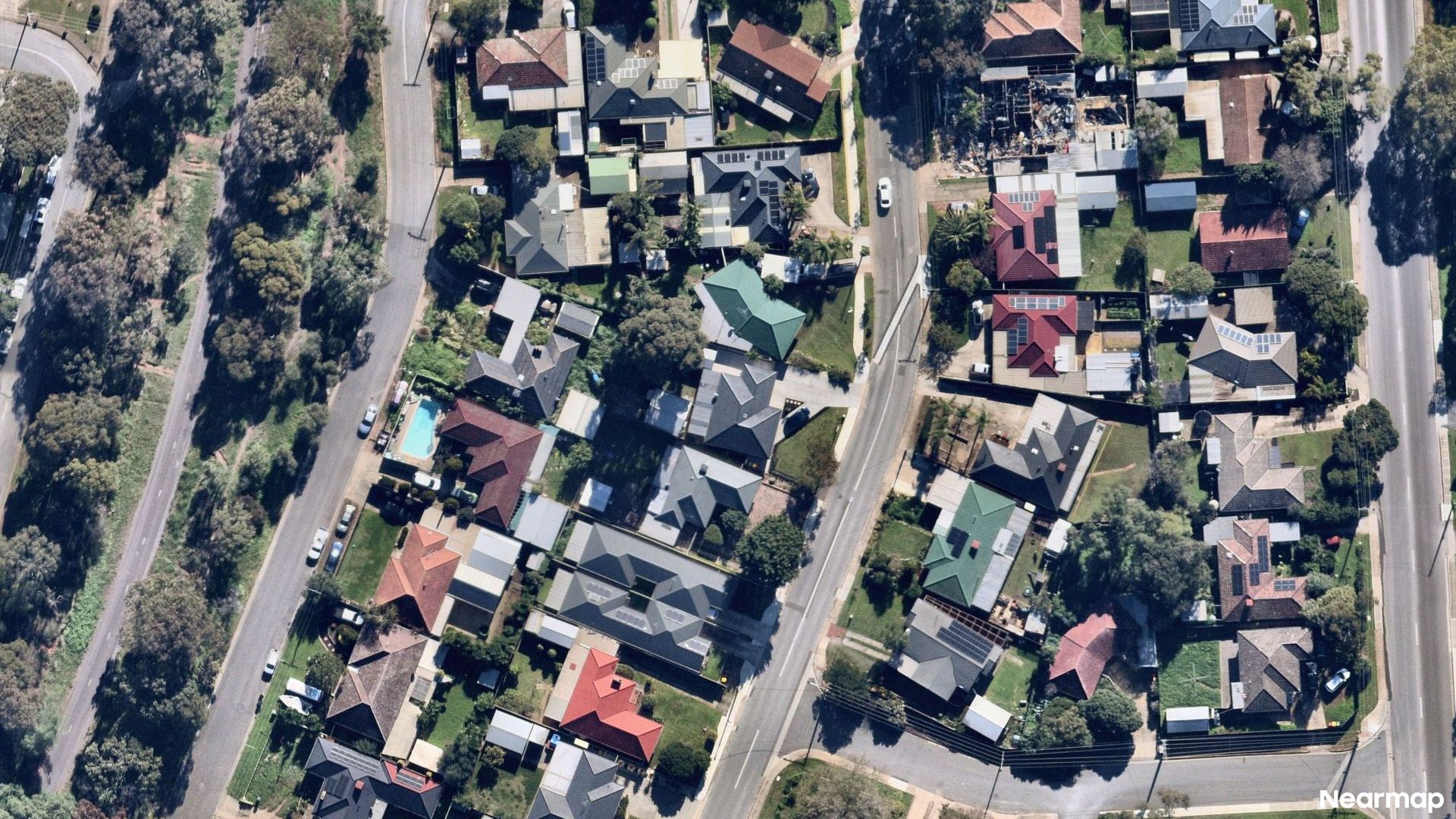 Vertical aerial view