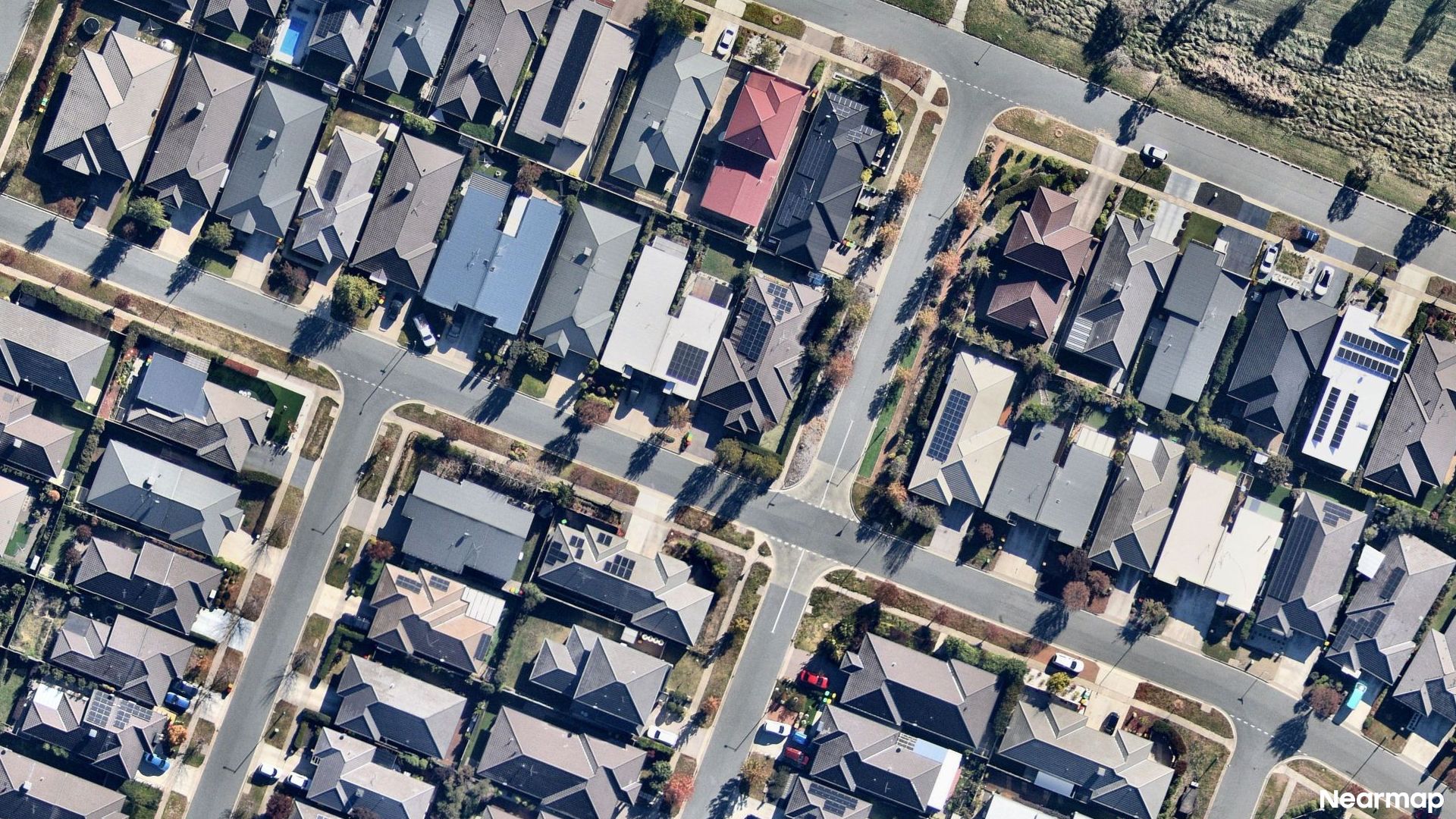 Vertical aerial view