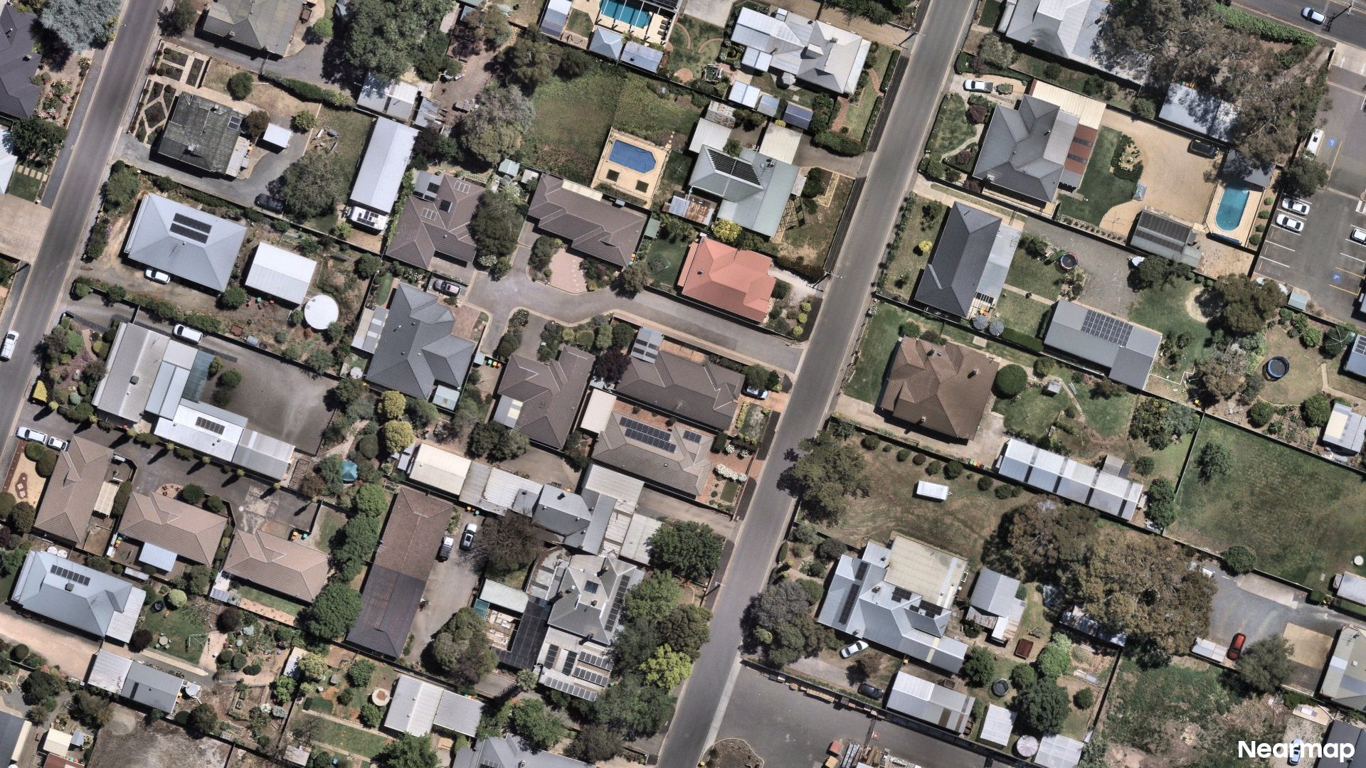 Vertical aerial view