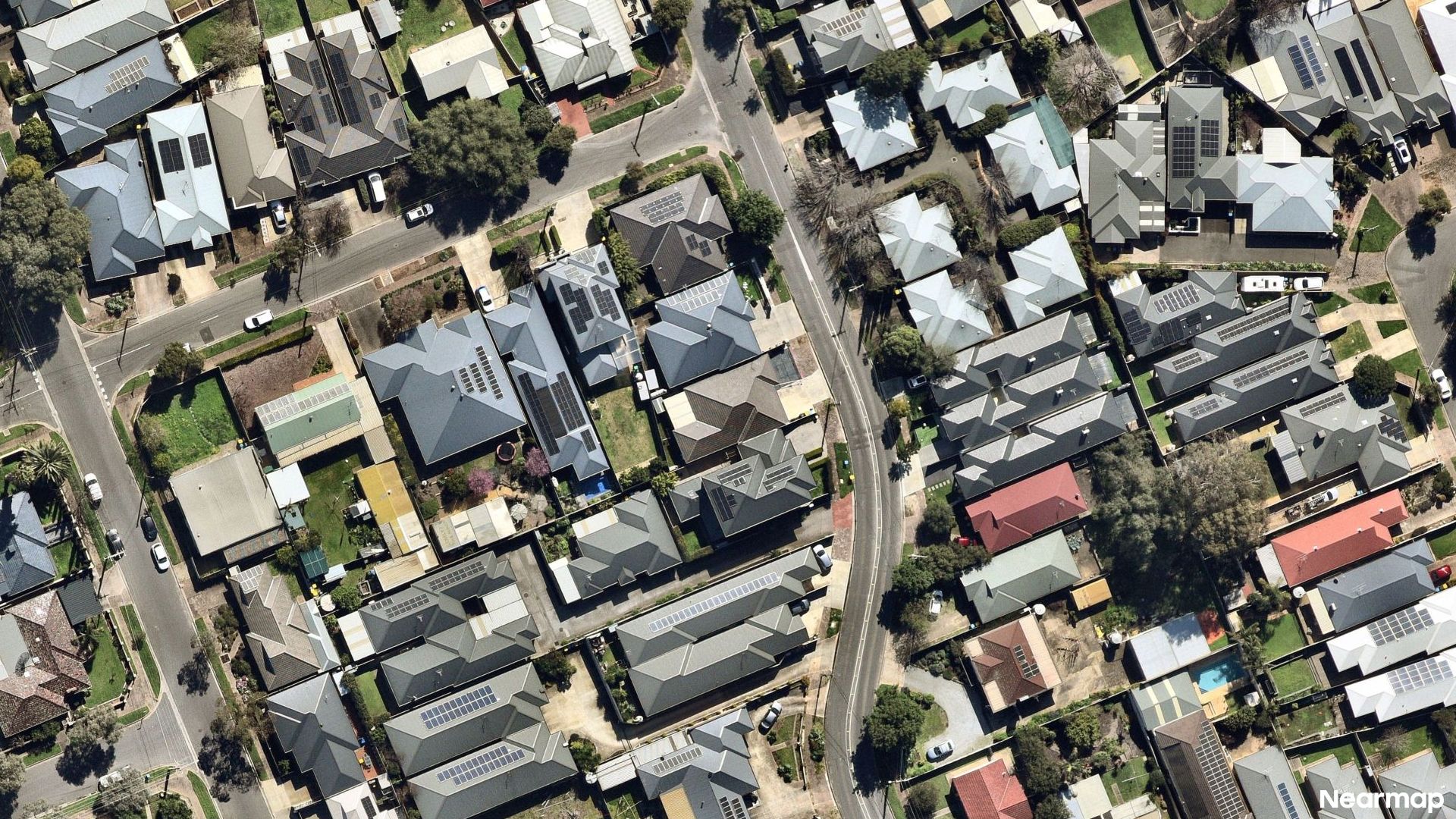 Vertical aerial view