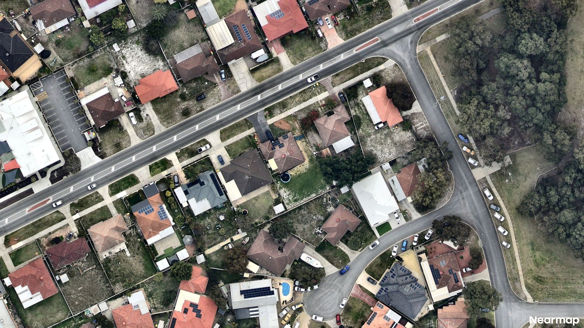 Vertical aerial view