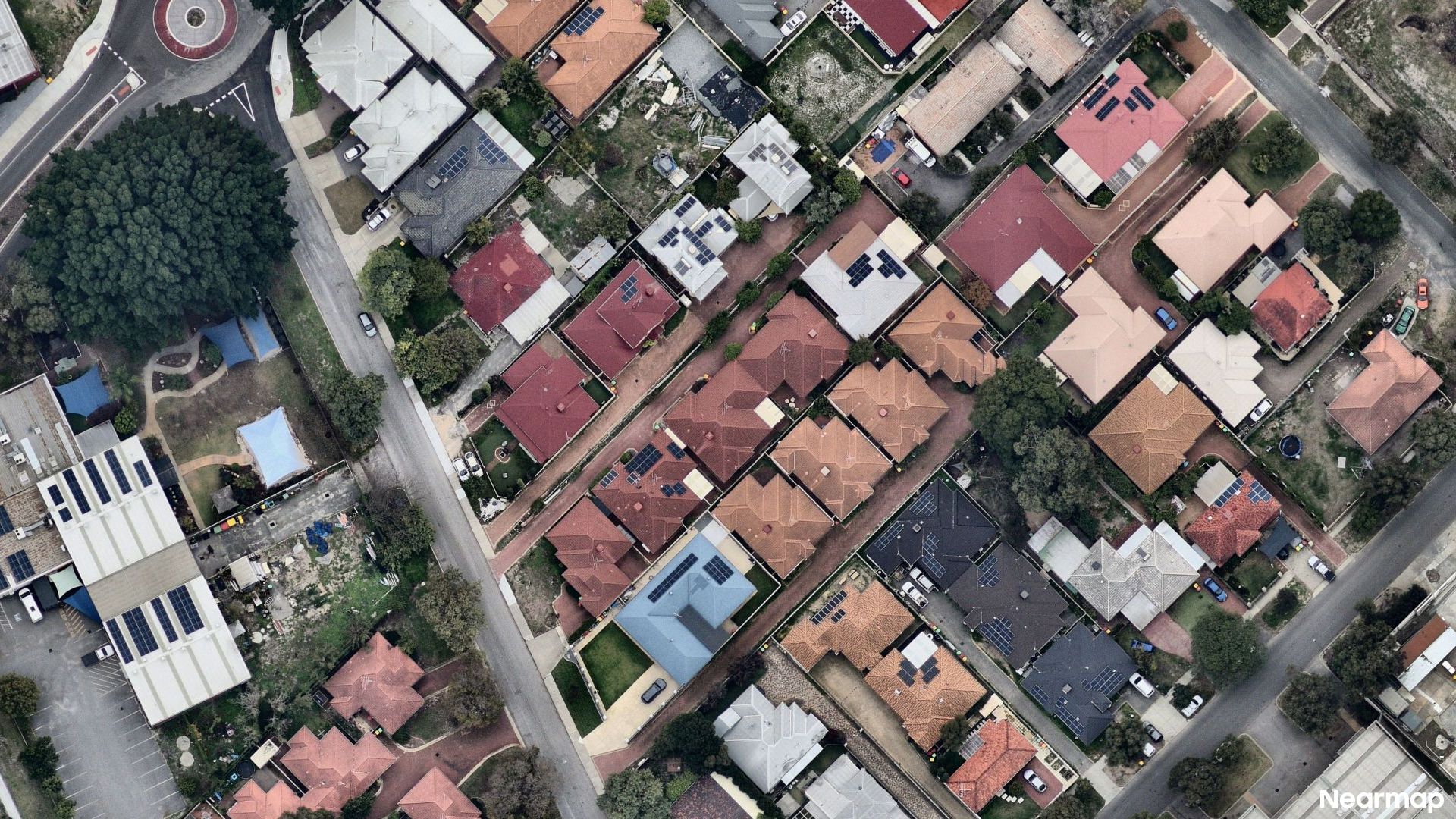 Vertical aerial view