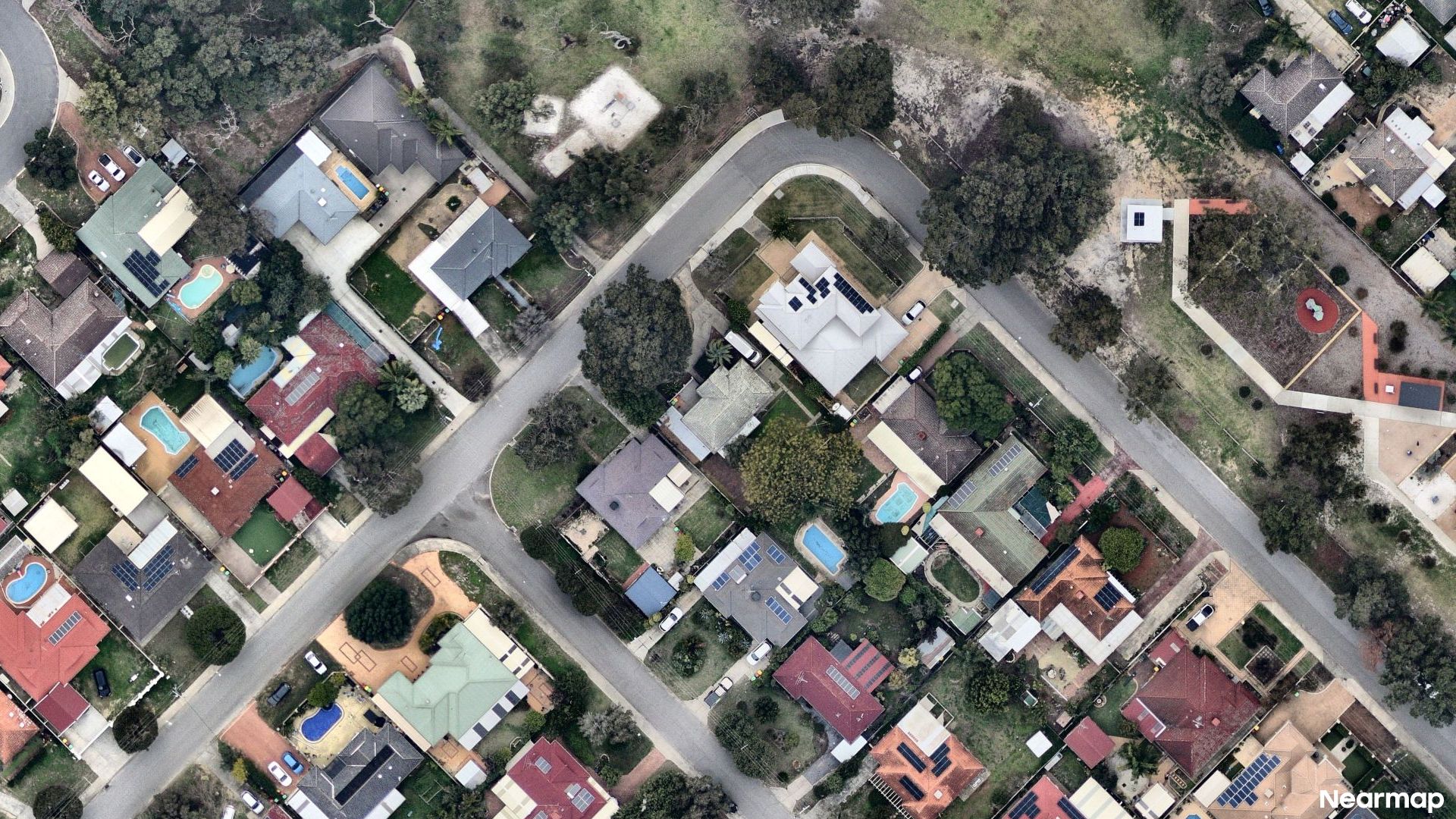 Vertical aerial view