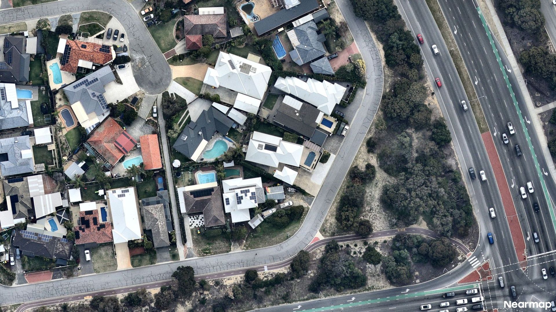 Vertical aerial view