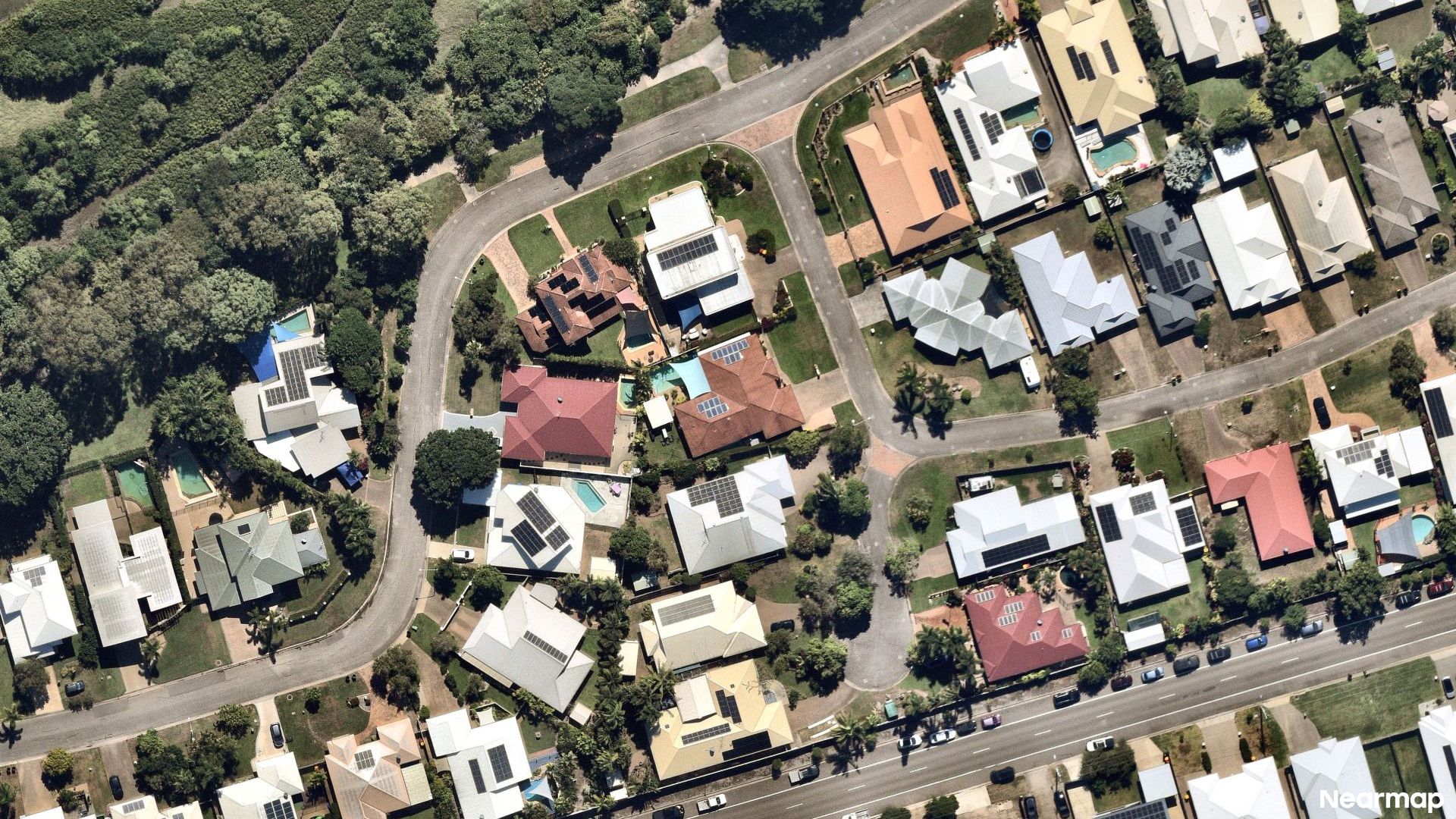 Vertical aerial view