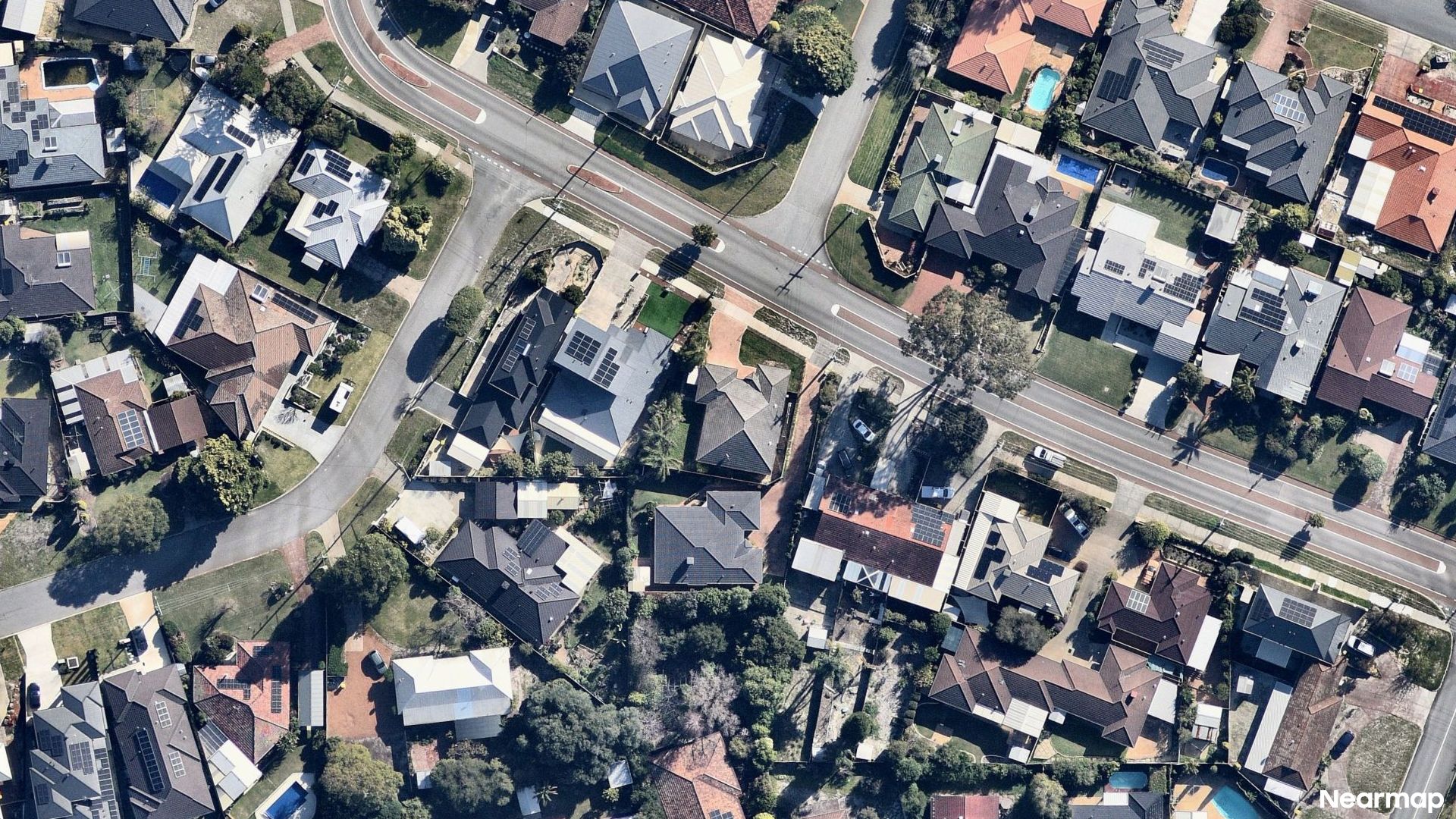 Vertical aerial view