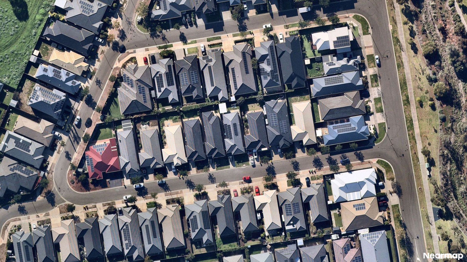 Vertical aerial view